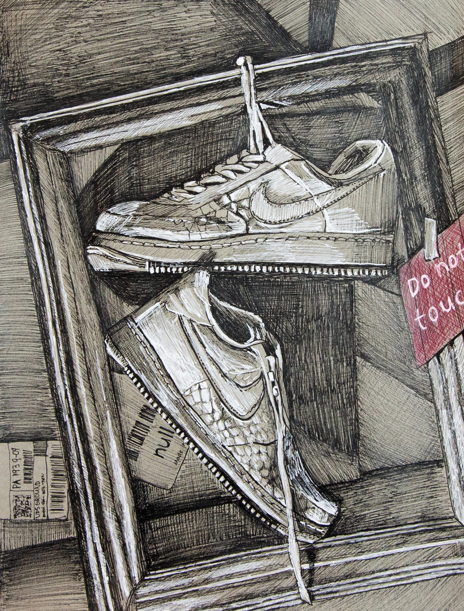Student artwork from a ZAC ART LAB class